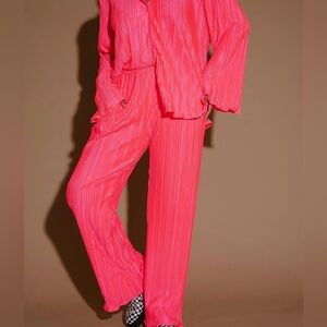 Never worn Dressed In Lala - Electric Pink Plisse -Perfect condition - Medium